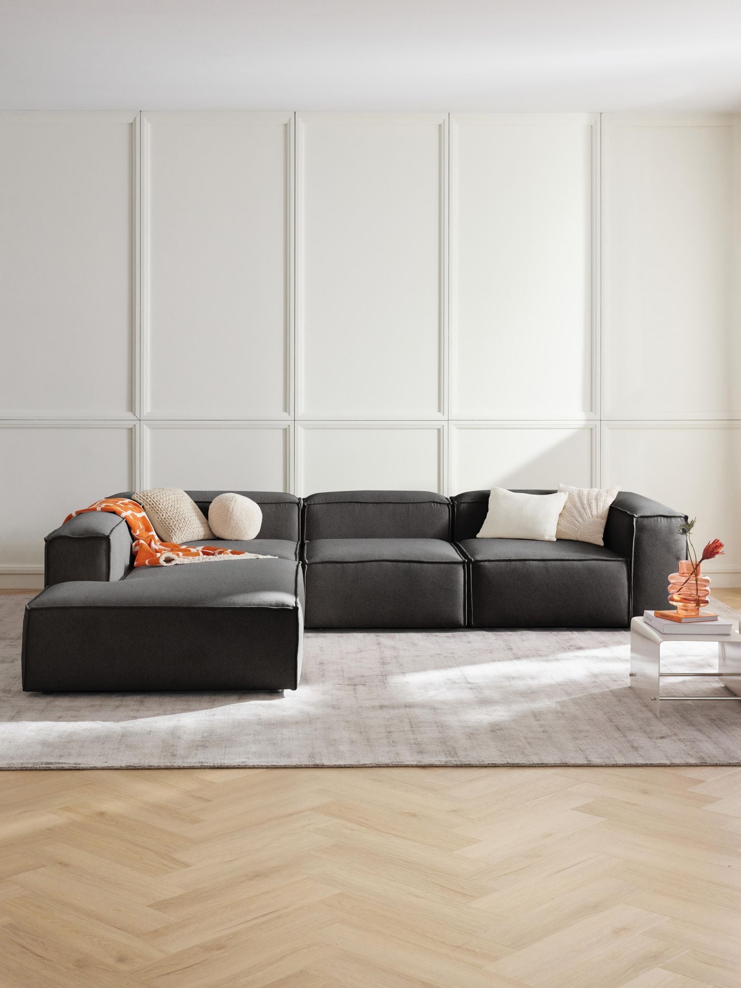 Solid L-shape Sofa 300